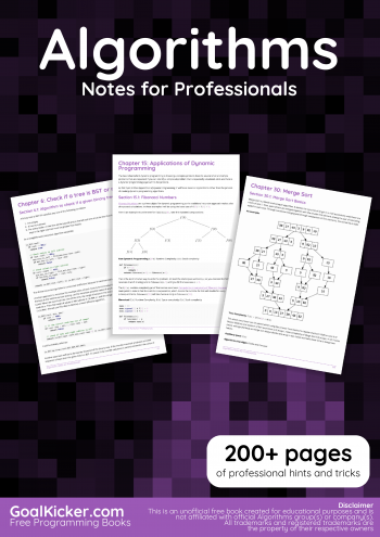 Algorithms Notes for Professionals book [Free Bundle]