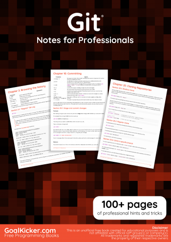 Git® Notes for Professionals book [Free Bundle]